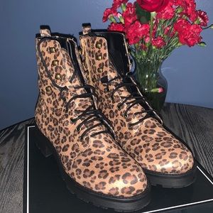 MIA Miki Leopard Print Boots